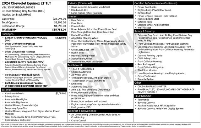 Used 2024 Chevrolet Equinox LT AWD/4WD image 5