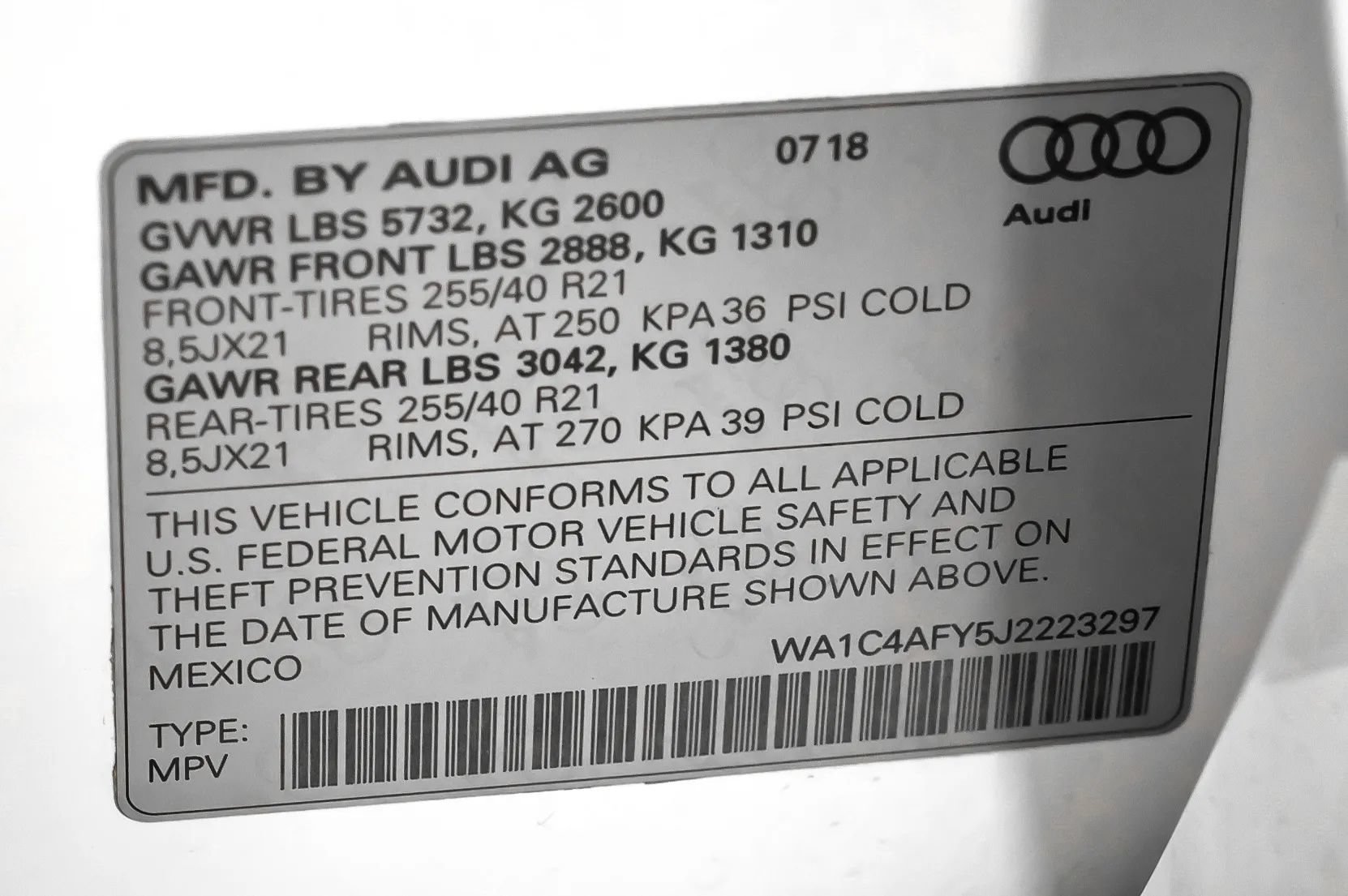 Used 2018 Audi SQ5 Prestige w/ Prestige Package AWD/4WD image 75