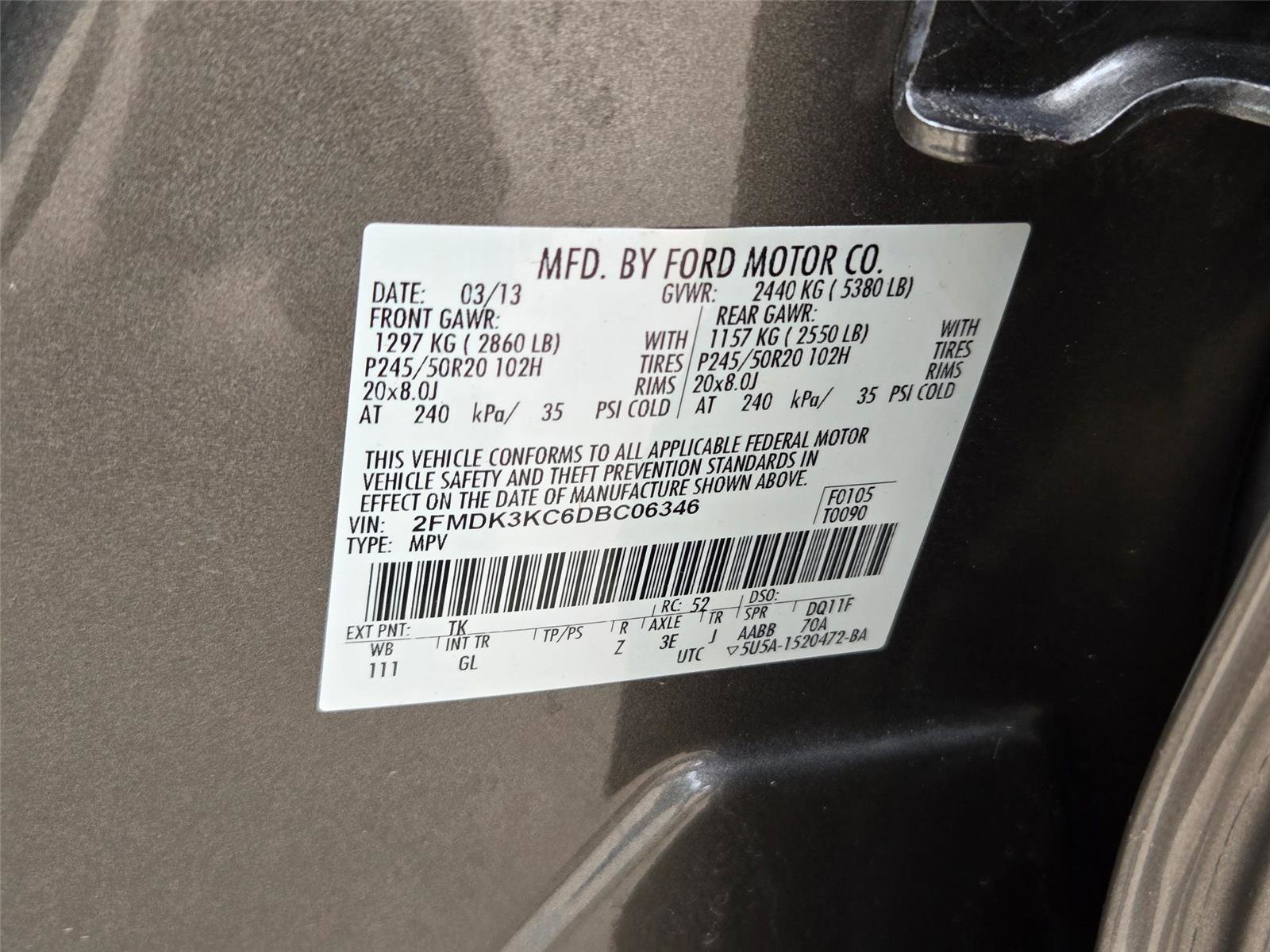 Used 2013 Ford Edge Limited FWD image 31