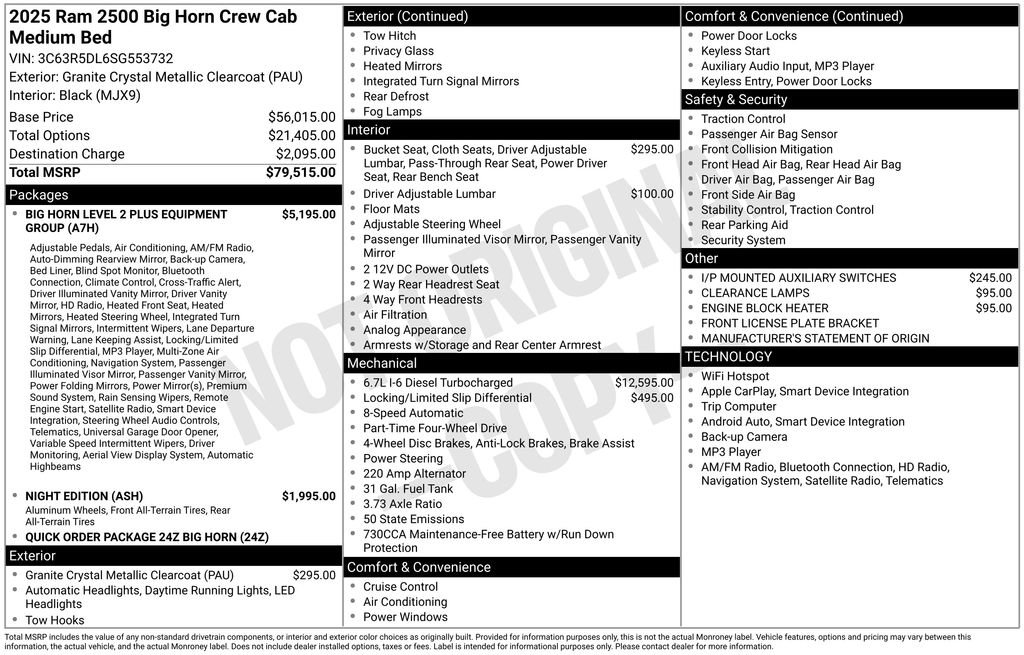 Used 2025 RAM 2500 Big Horn image 38