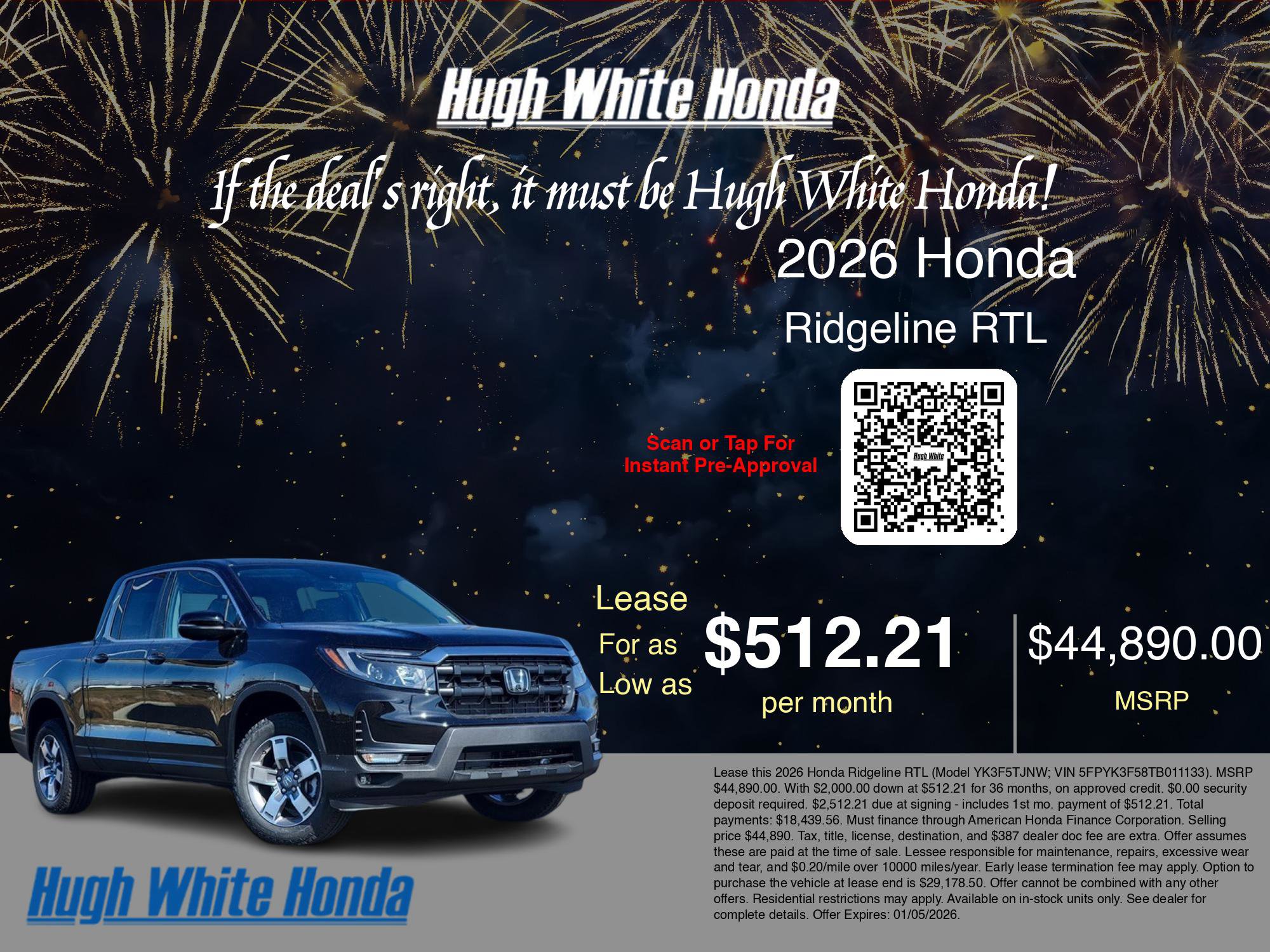 New 2026 Honda Ridgeline RTL image 3