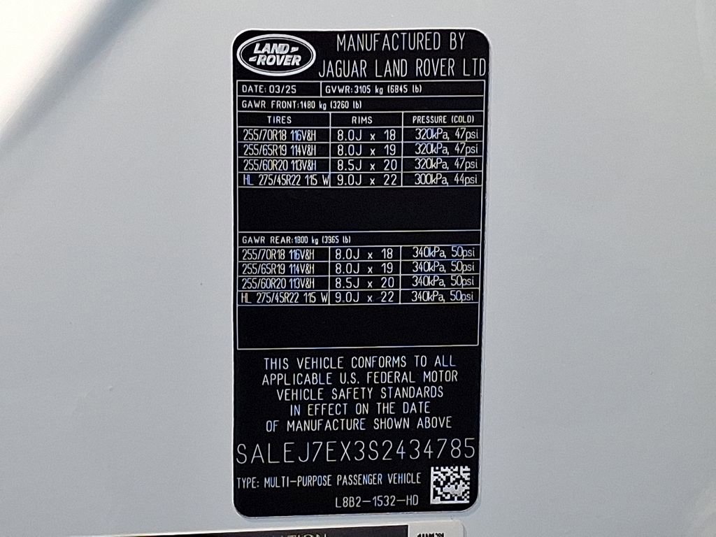 New 2025 Land Rover Defender 110 S image 23