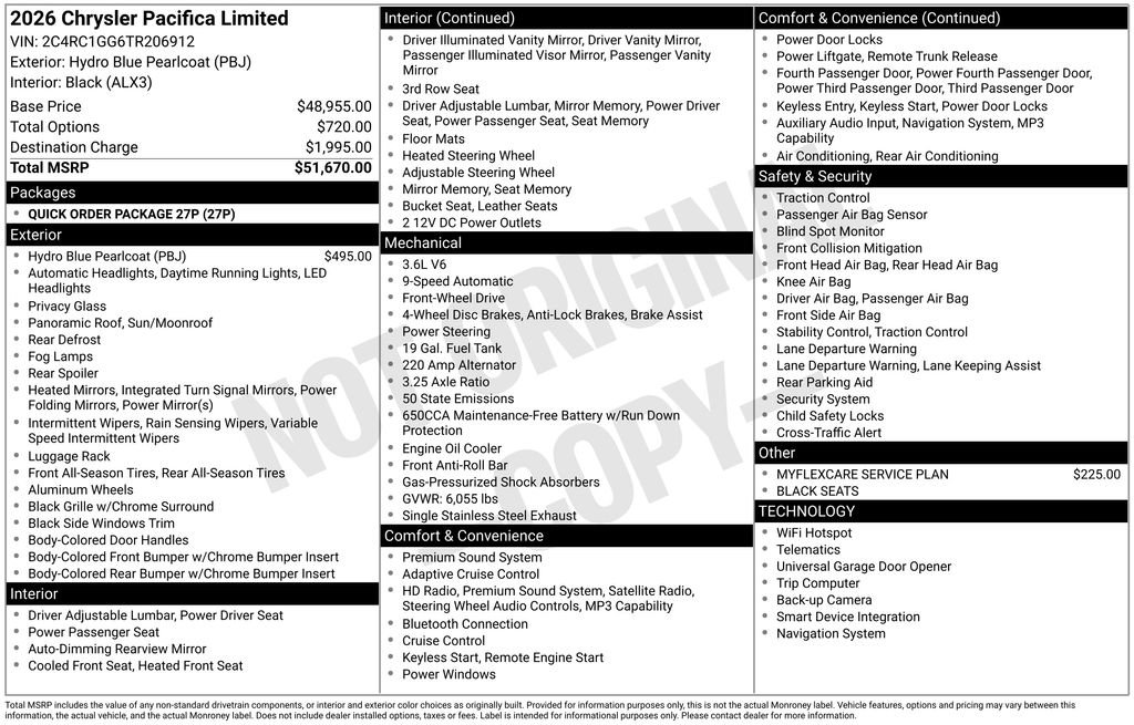 New 2026 Chrysler Pacifica Limited image 3