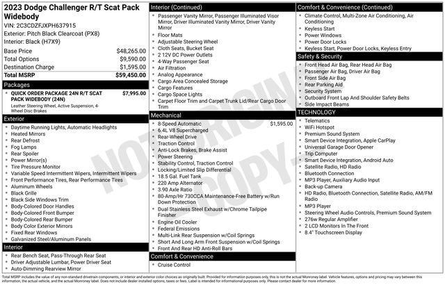 Used 2023 Dodge Challenger R/T Scat Pack RWD image 16