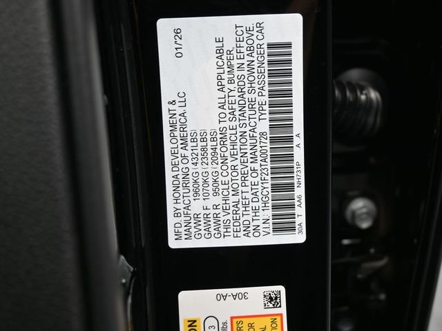 New 2026 Honda Accord LX image 21