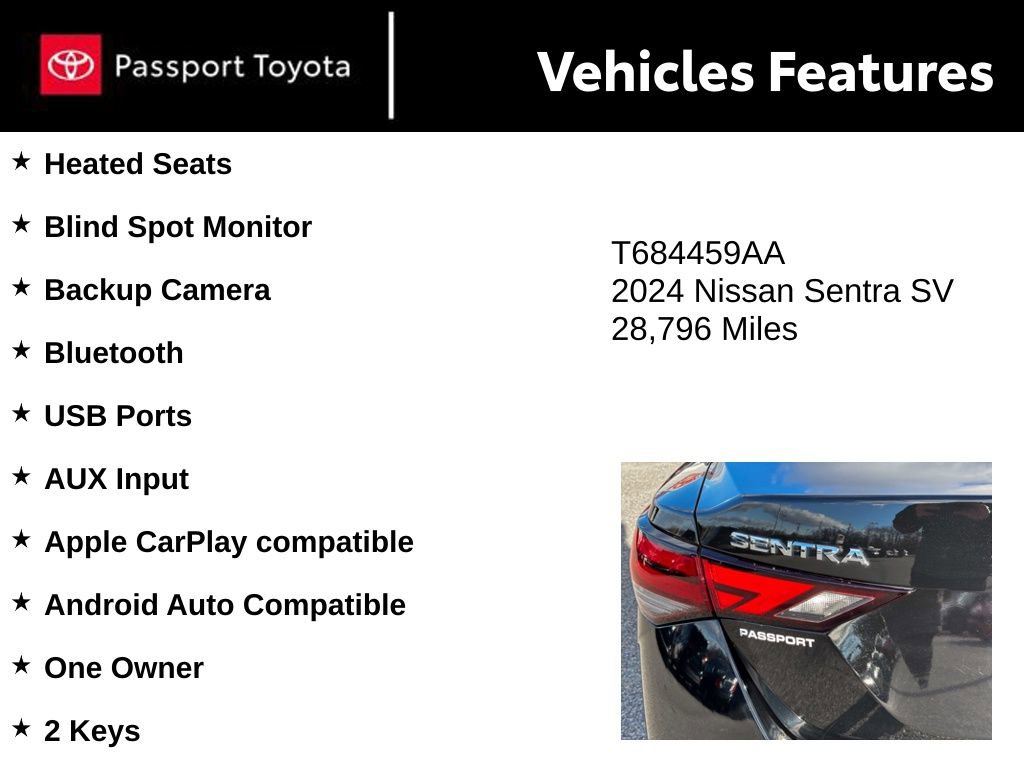 Used 2024 Nissan Sentra SV w/ All-Weather Package image 9