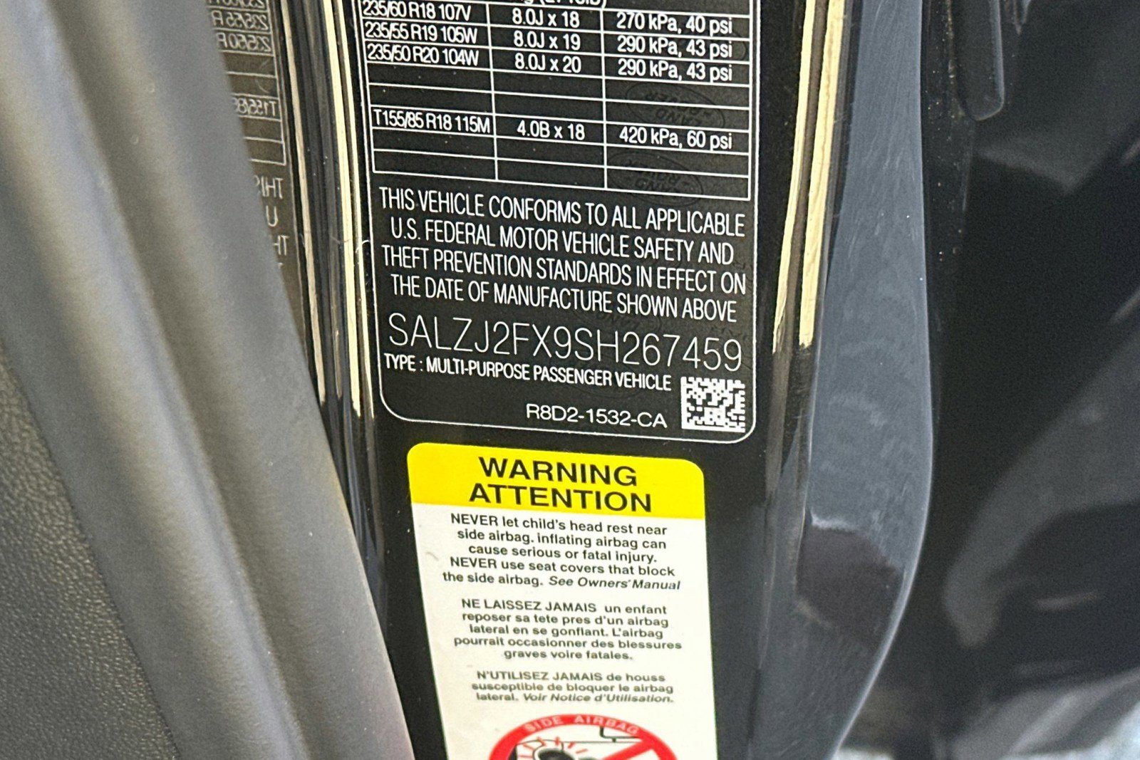 Certified 2025 Land Rover Range Rover Evoque S AWD/4WD image 20