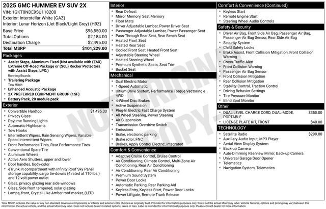 New 2025 GMC Hummer EV 2X AWD/4WD image 5