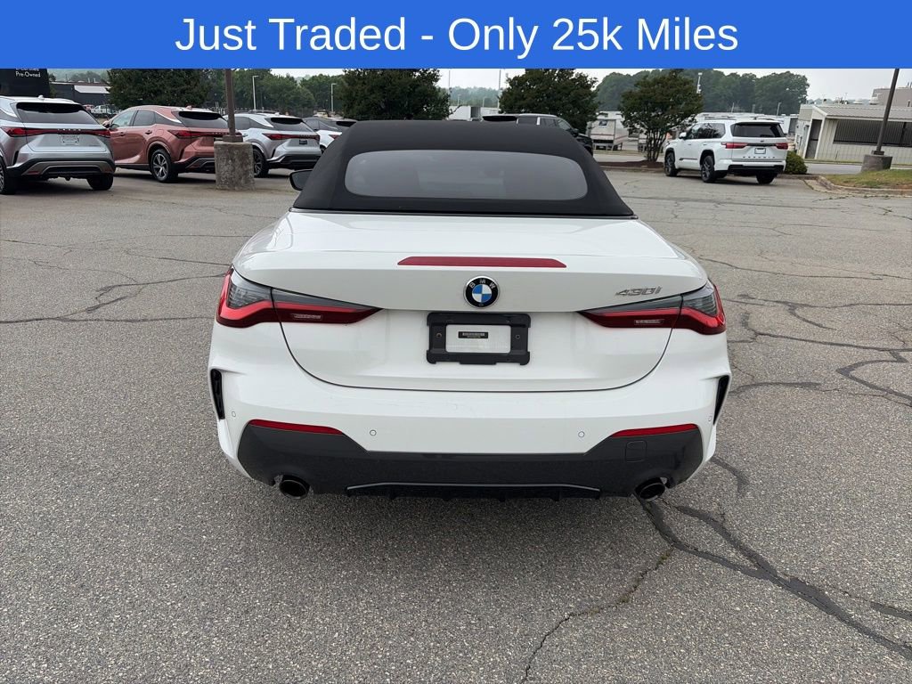 Used 2021 BMW 430i Convertible w/ M Sport Package RWD image 3