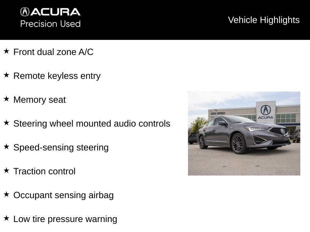 Certified 2020 Acura ILX FWD image 9