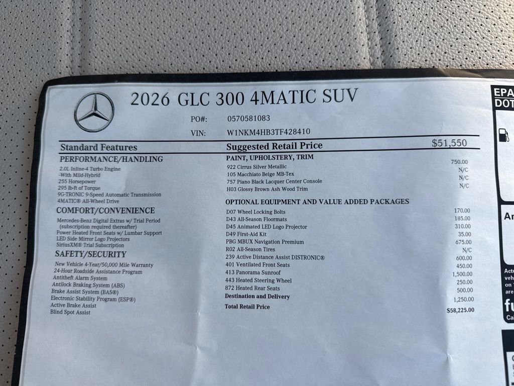 New 2026 Mercedes-Benz GLC 300 4MATIC image 12