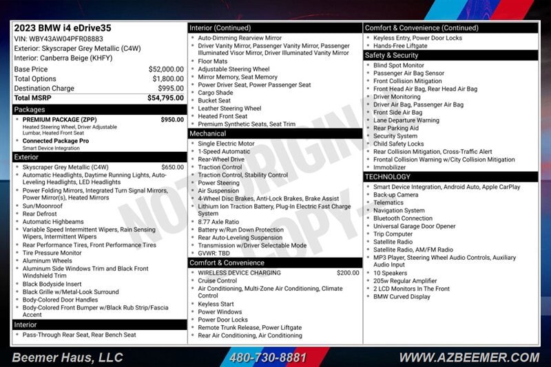 Used 2023 BMW i4 eDrive35 w/ Premium Package RWD image 3