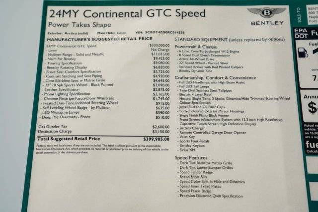 Used 2024 Bentley Continental GT Speed AWD/4WD image 98