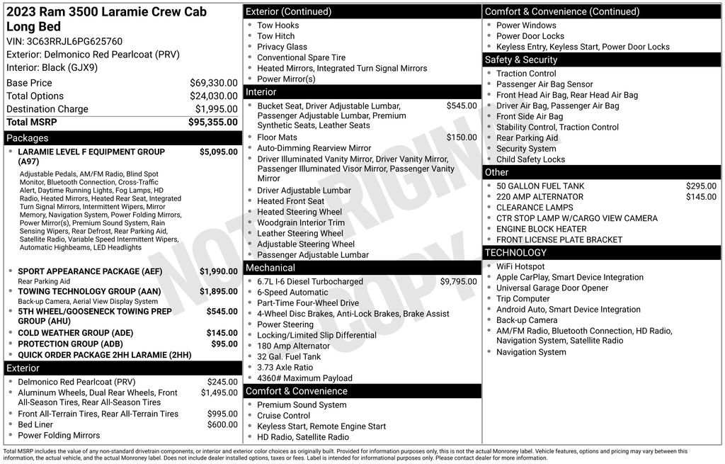 Certified 2023 RAM 3500 Laramie AWD/4WD image 4