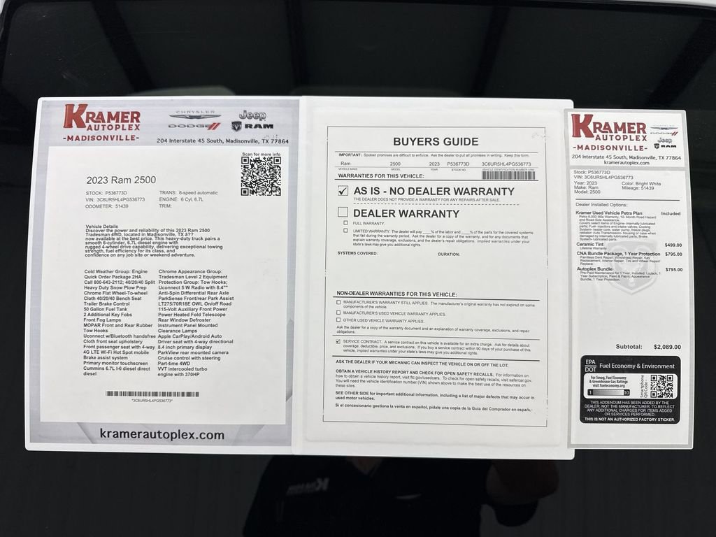 Used 2023 RAM 2500 Tradesman image 35