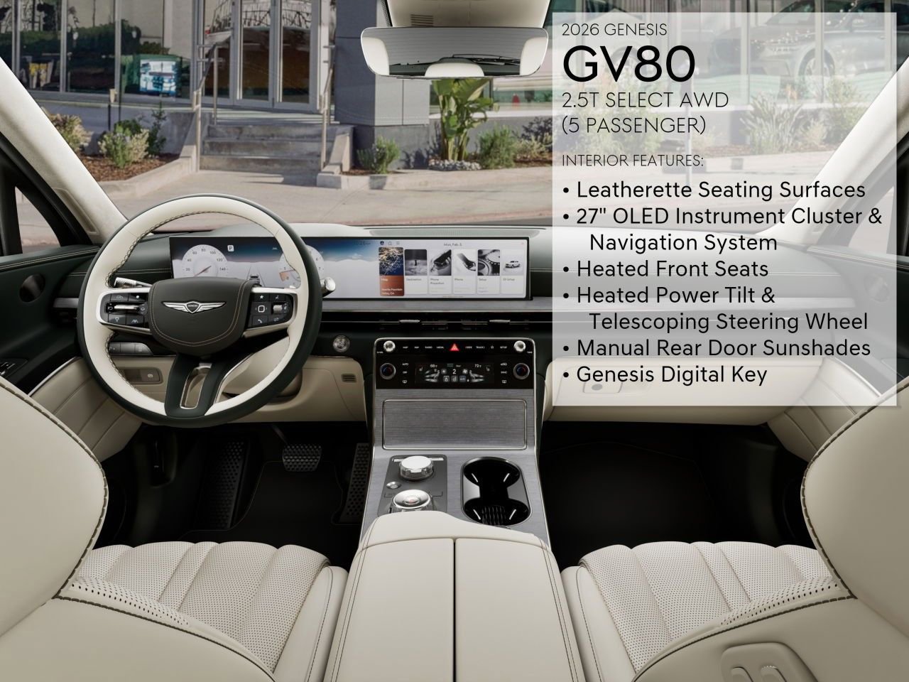 New 2026 Genesis GV80 2.5T Select AWD/4WD image 21