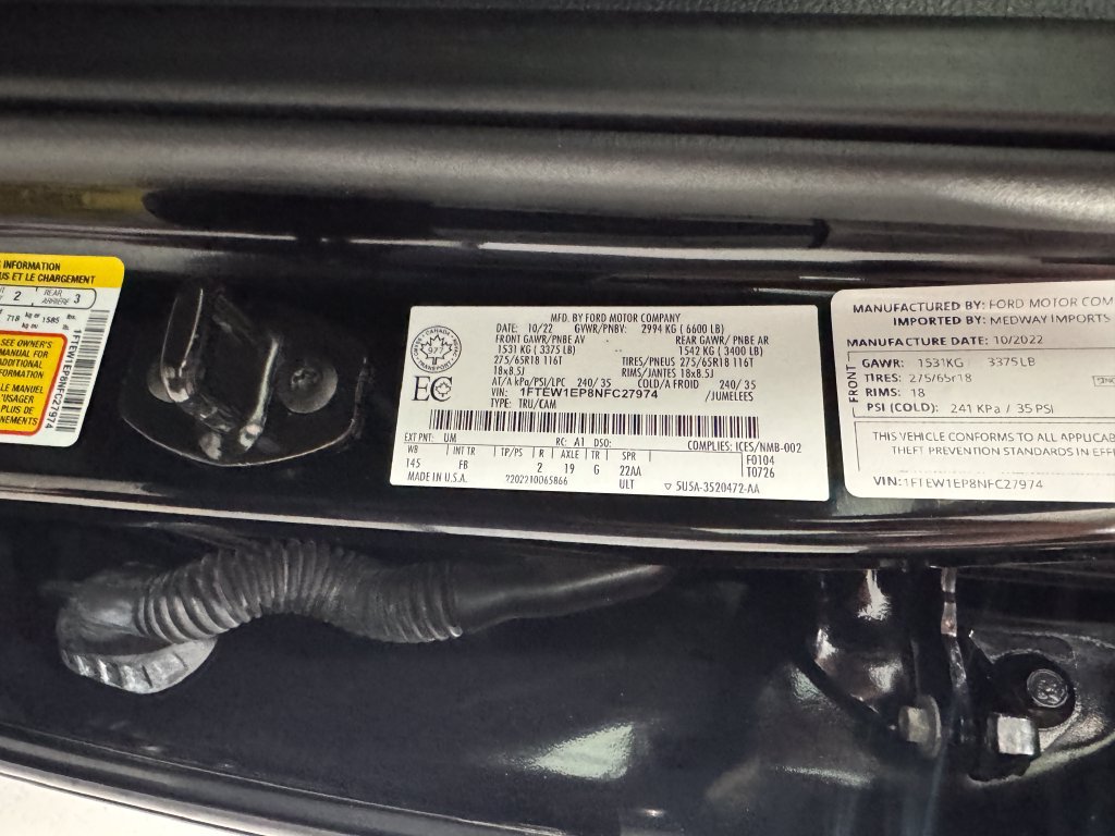 Used 2022 Ford F150 XLT w/ Equipment Group 301A Mid AWD/4WD image 43