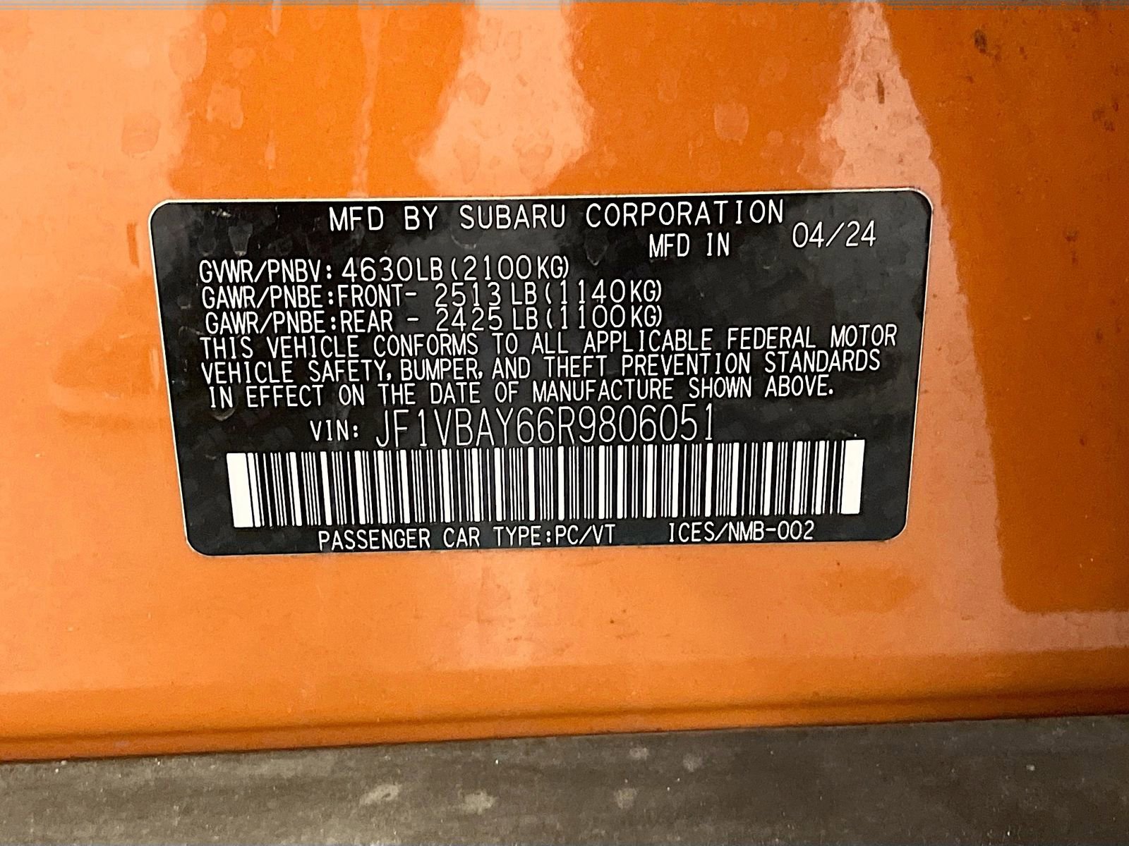 Used 2024 Subaru WRX TR w/ Popular Package #1A image 33