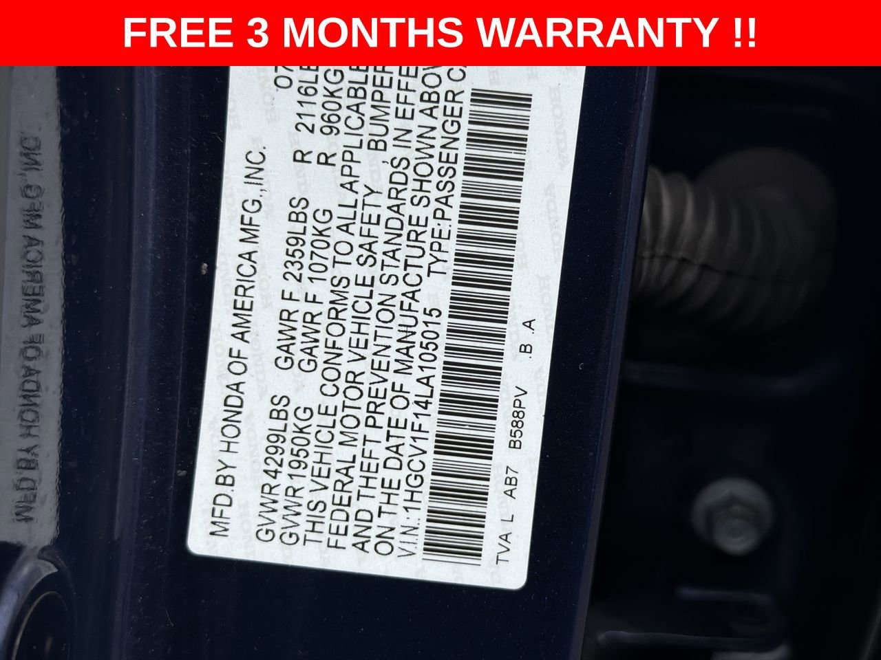 Used 2020 Honda Accord LX image 23