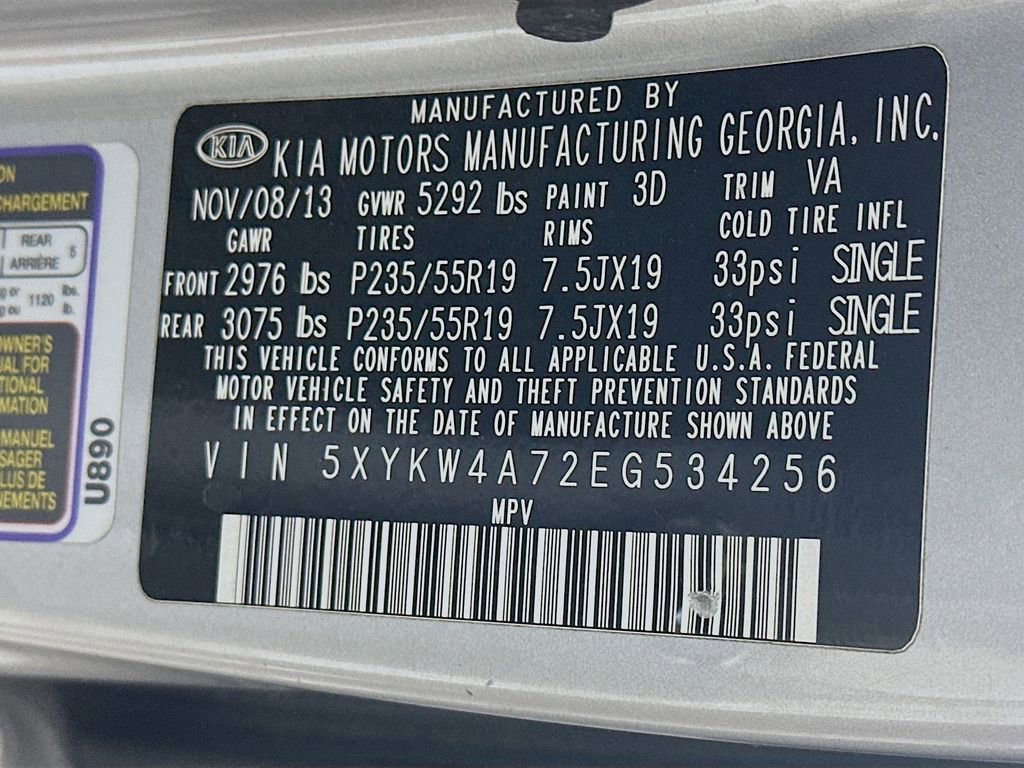 Used 2014 Kia Sorento SX w/ 3rd Row Package FWD image 36