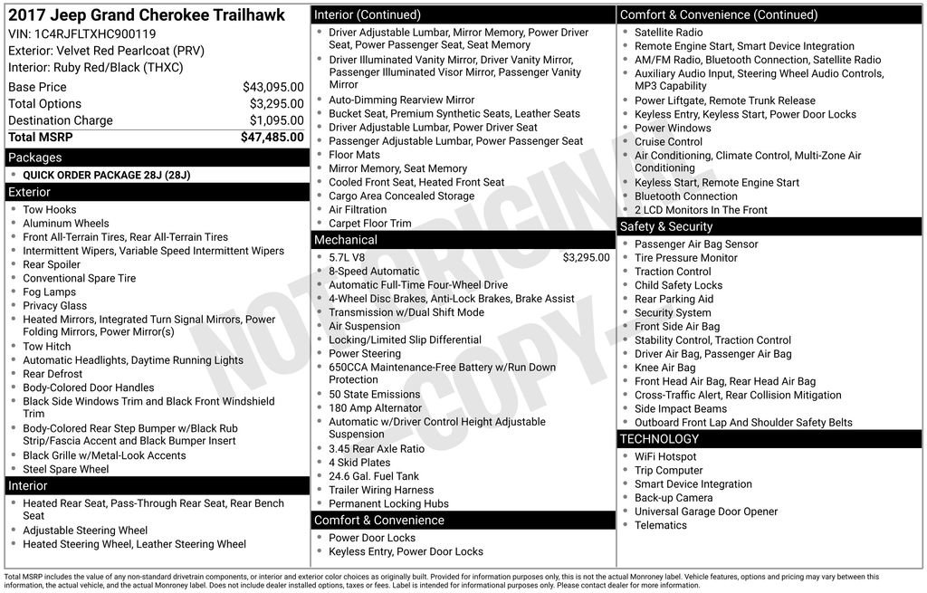 Used 2017 Jeep Grand Cherokee Trailhawk image 5