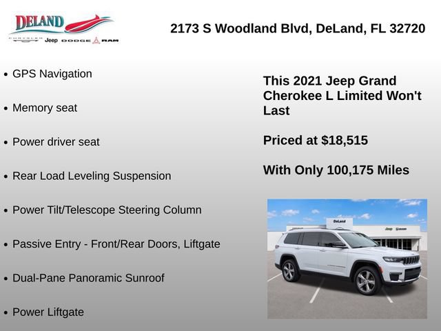 Used 2021 Jeep Grand Cherokee L Limited w/ Luxury Tech Group II AWD/4WD image 30