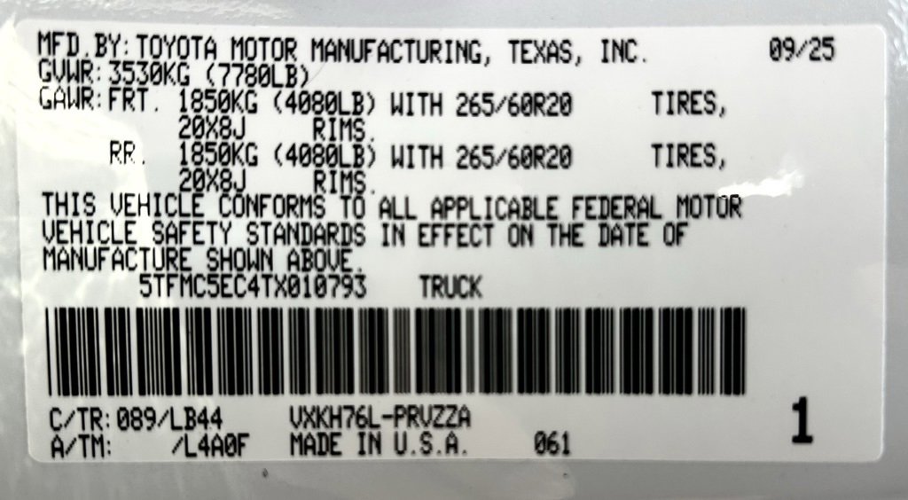 New 2026 Toyota Tundra 1794 Edition image 25