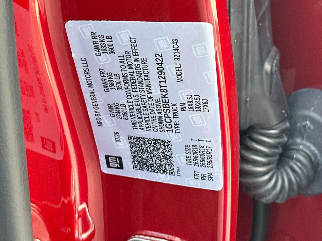 Used 2026 Chevrolet Colorado W/T w/ WT Custom Package RWD image 29