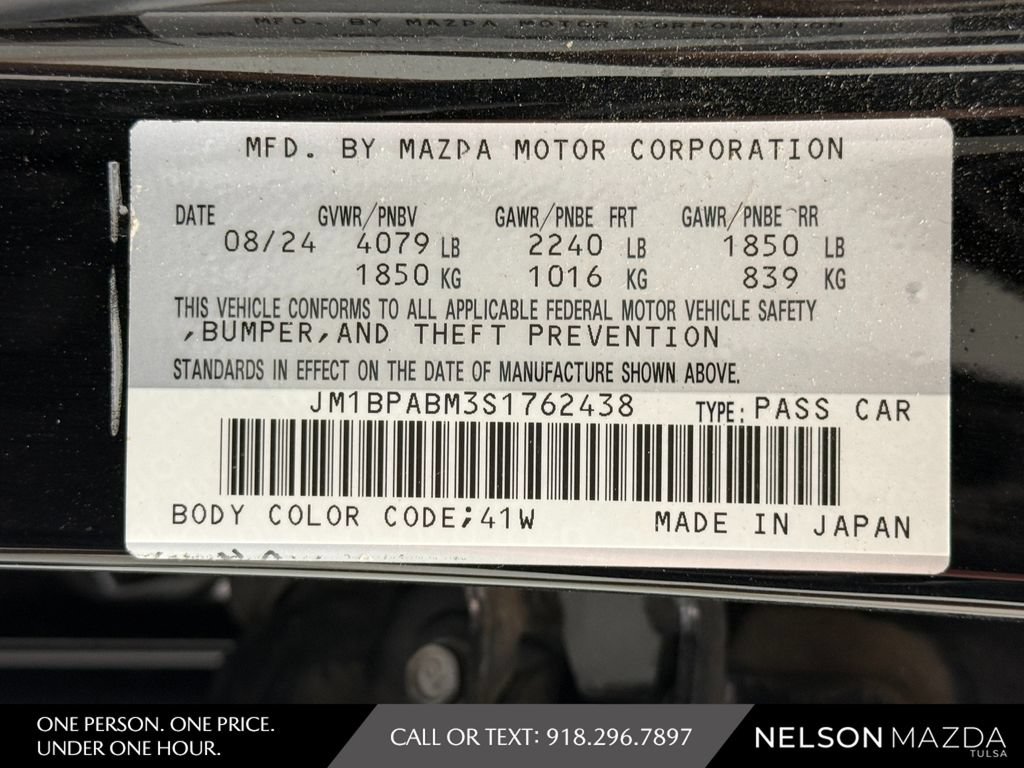 Certified 2025 MAZDA MAZDA3 s FWD image 51