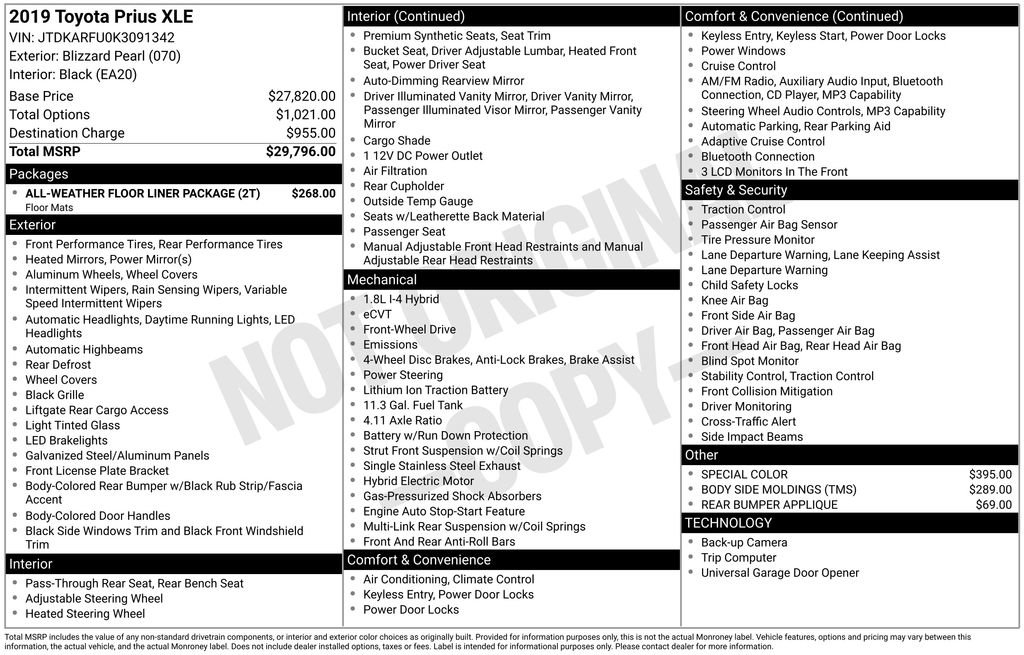 Used 2019 Toyota Prius XLE FWD image 6