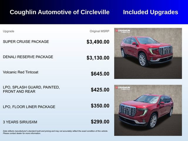 Used 2025 GMC Acadia Denali w/ Super Cruise Package AWD/4WD image 3