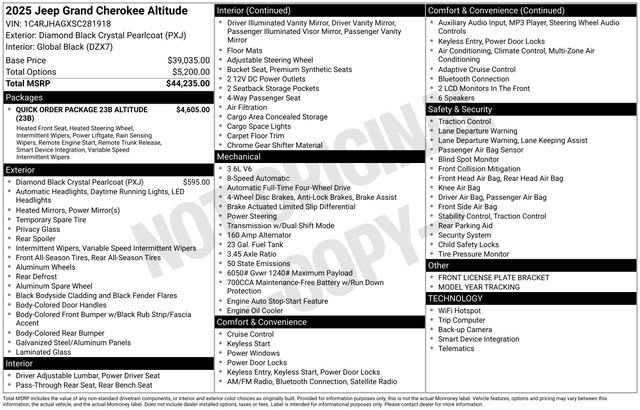 Used 2025 Jeep Grand Cherokee Altitude image 30