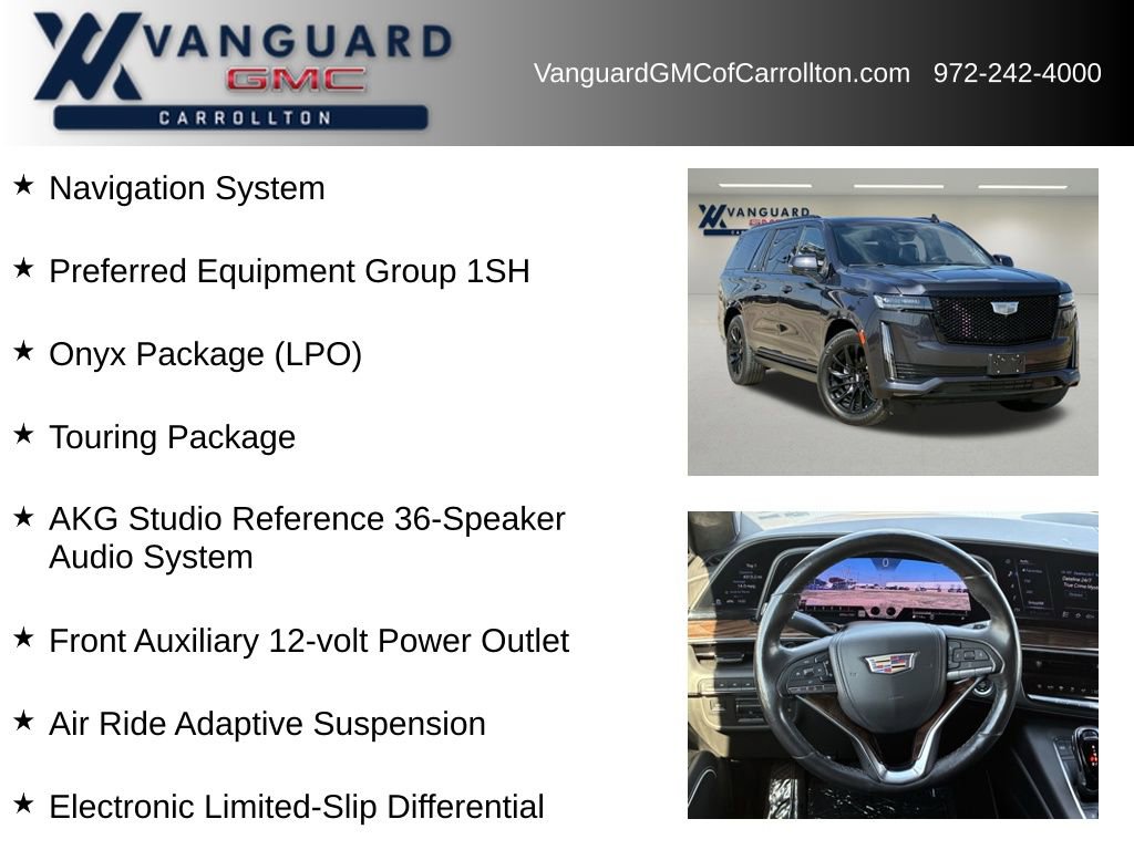 Used 2023 Cadillac Escalade ESV Sport Platinum w/ LPO, ONYX Package image 6