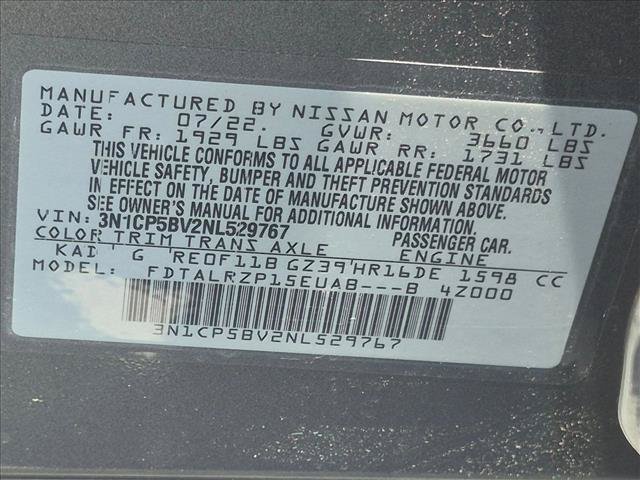 Certified 2022 Nissan Kicks S FWD image 17