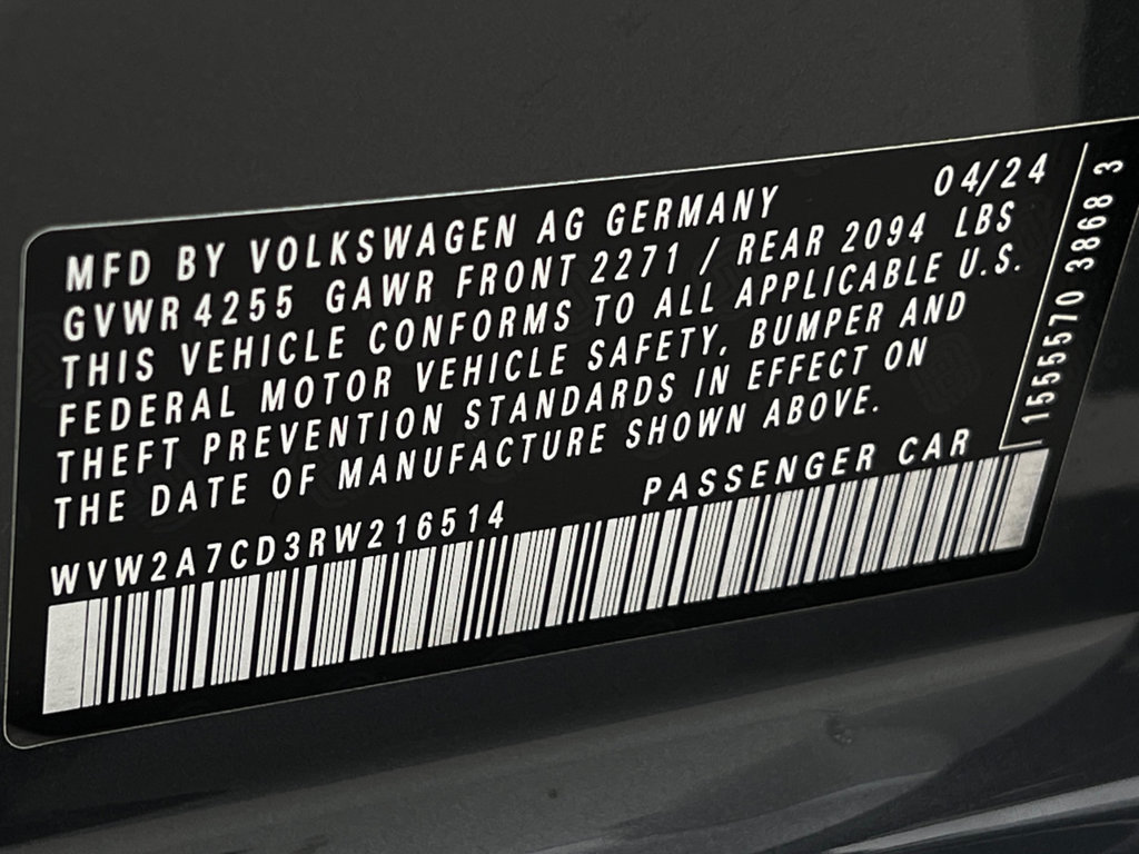 Used 2024 Volkswagen GTI SE FWD image 24