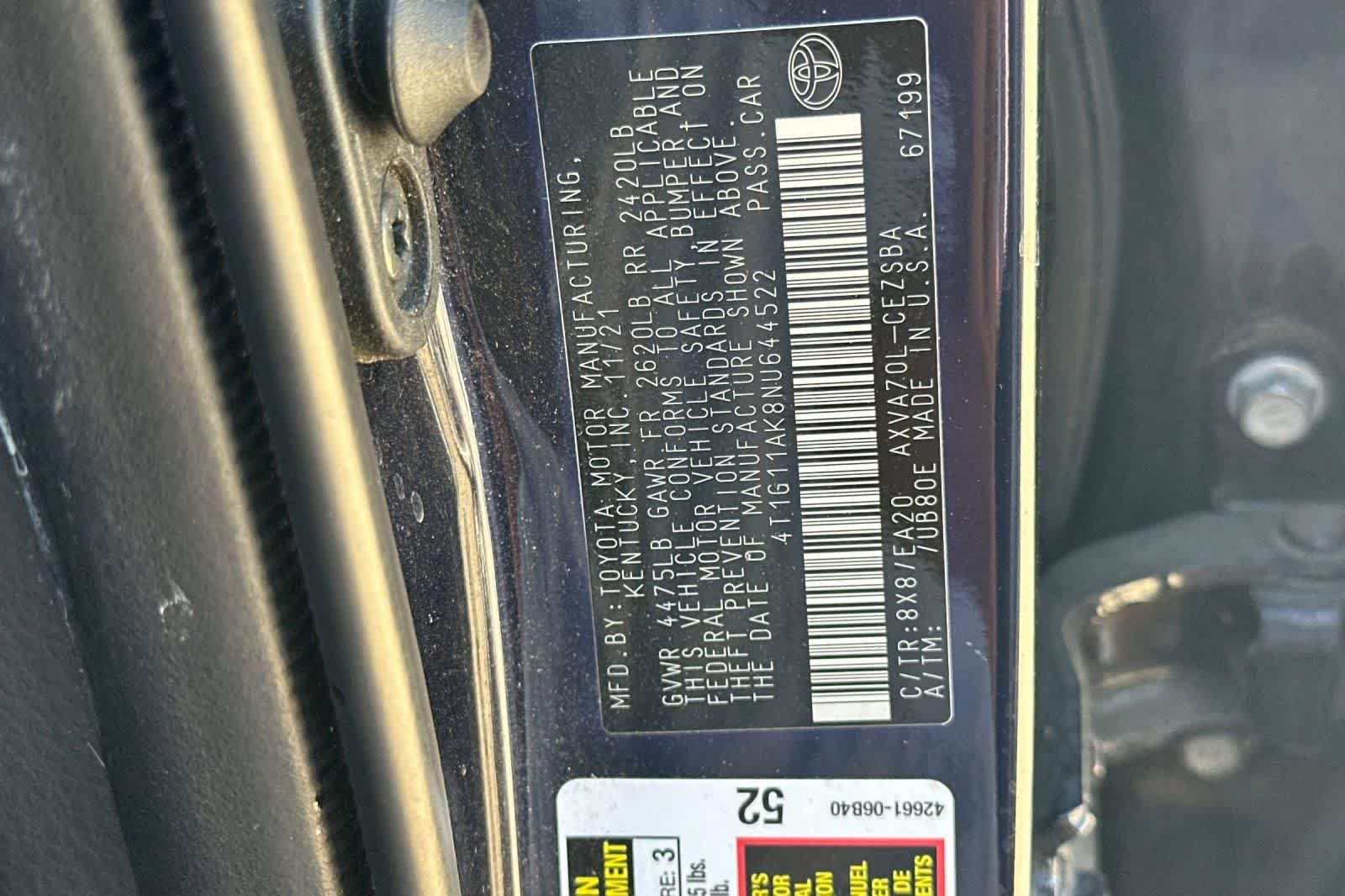 Used 2022 Toyota Camry SE FWD image 27