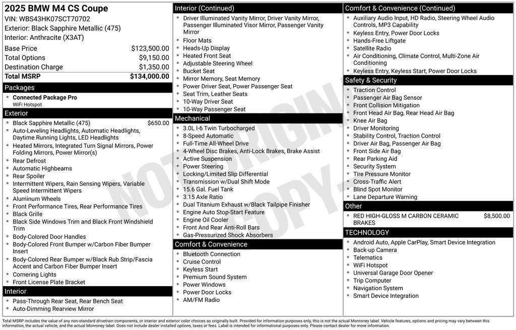 Used 2025 BMW M4 CS image 5