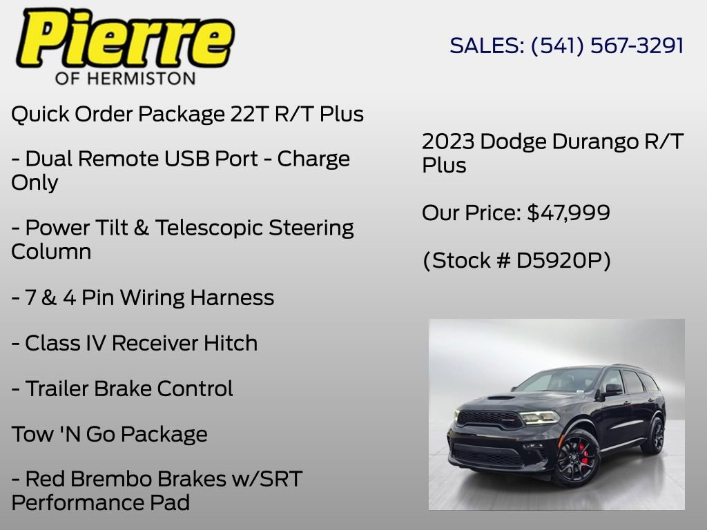 Used 2023 Dodge Durango R/T w/ Tow 'N Go Package AWD/4WD image 24