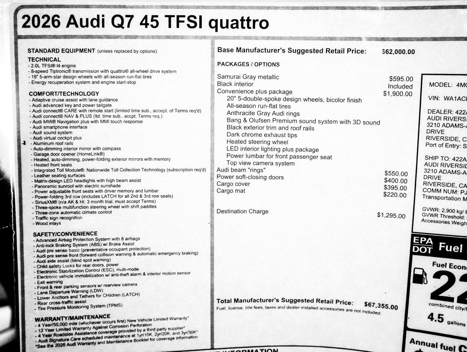 New 2026 Audi Q7 2.0T Premium image 34