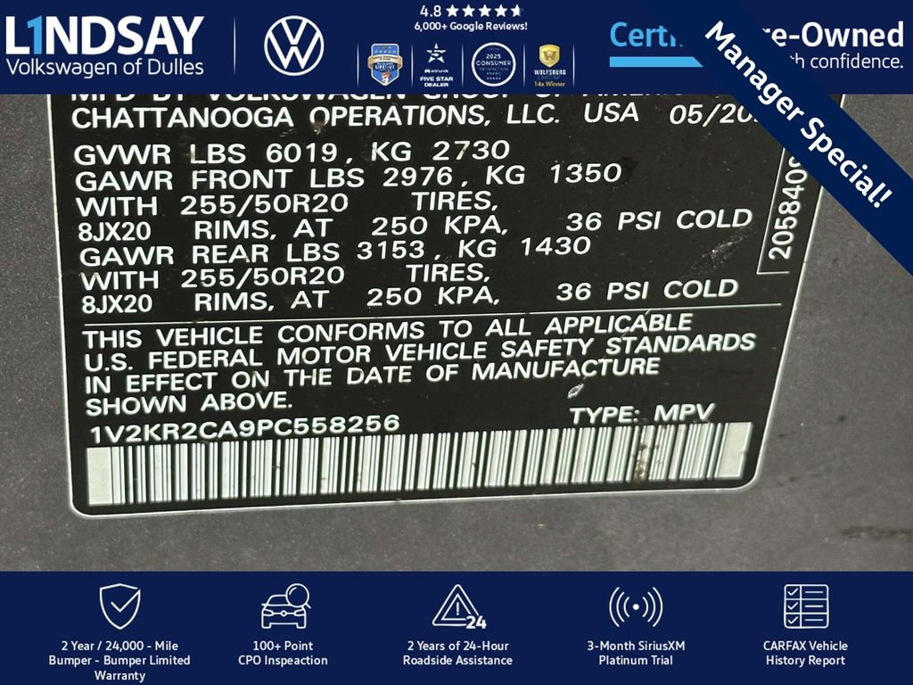 Certified 2023 Volkswagen Atlas SE w/ Panoramic Sunroof Package image 24