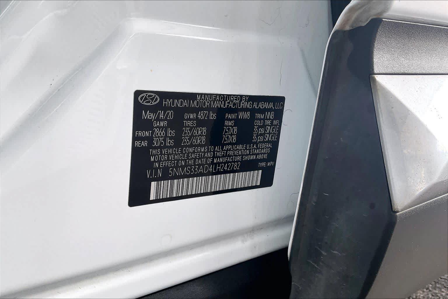 Used 2020 Hyundai Santa Fe SEL w/ Convenience Package FWD image 34