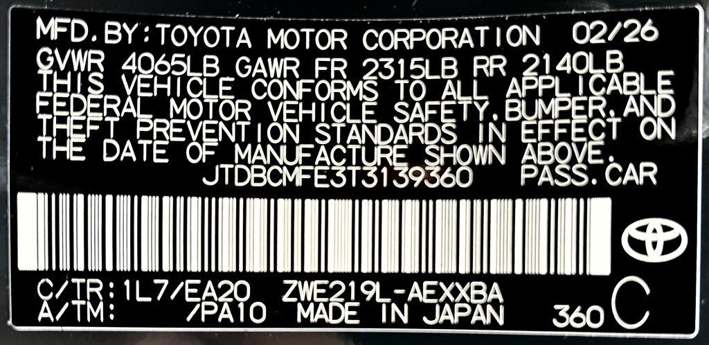 New 2026 Toyota Corolla XLE image 24