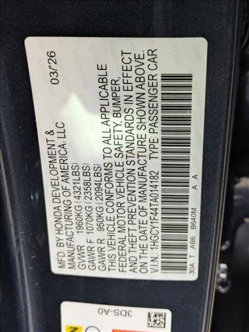 New 2026 Honda Accord SE image 17