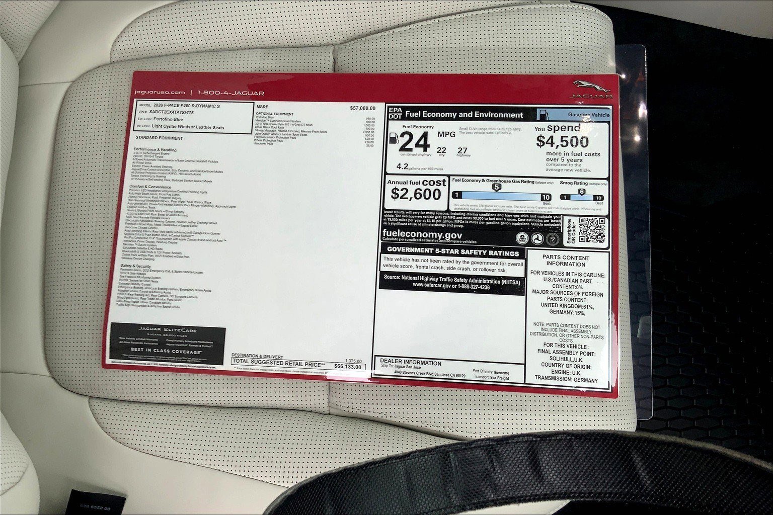 New 2026 Jaguar F-PACE R-Dynamic S image 15