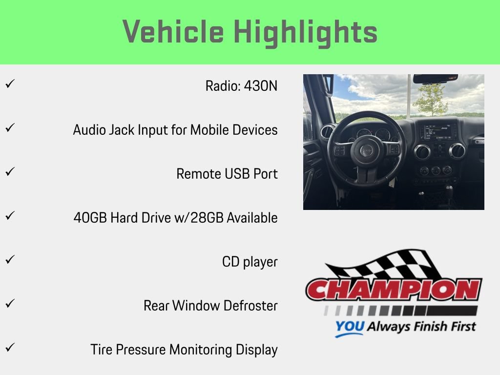 Used 2016 Jeep Wrangler Unlimited Rubicon w/ Connectivity Group AWD/4WD image 12
