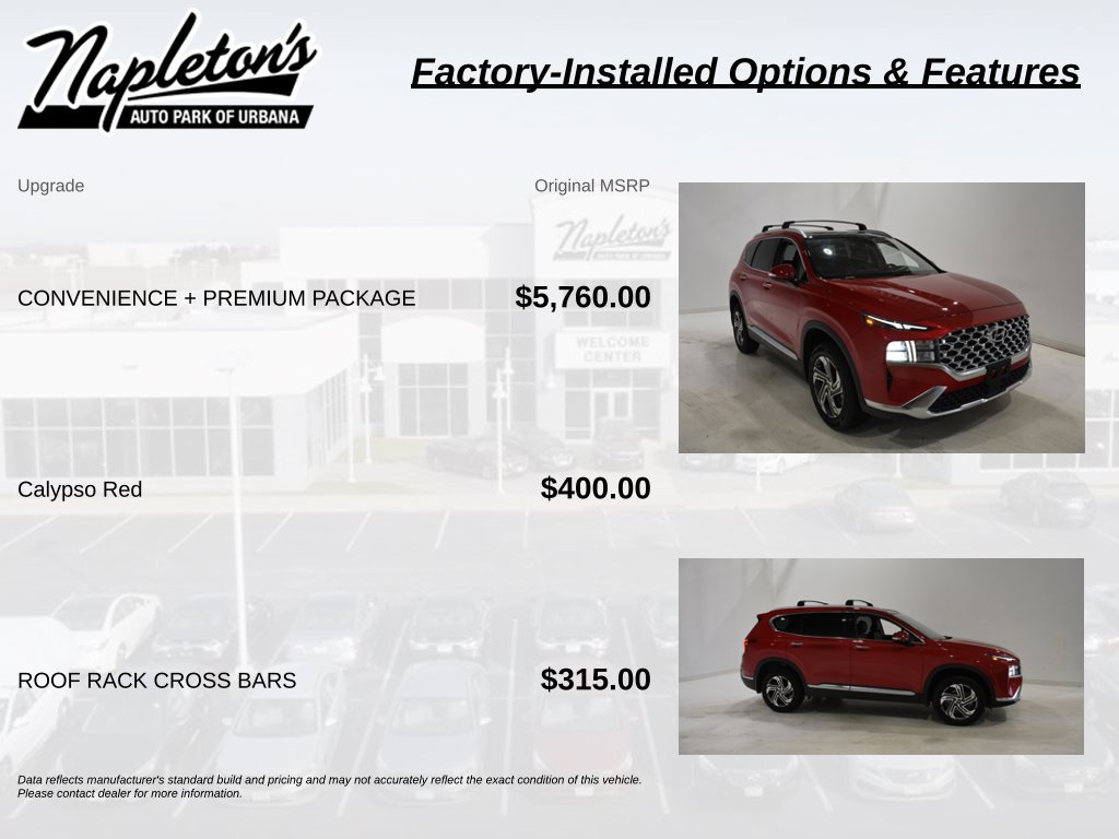 Used 2022 Hyundai Santa Fe SEL w/ Convenience + Premium Package AWD/4WD image 4