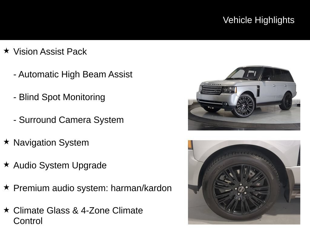 Used 2012 Land Rover Range Rover Supercharged AWD/4WD image 12
