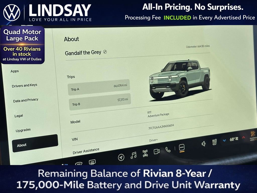 Used 2022 Rivian R1T Adventure AWD/4WD image 23
