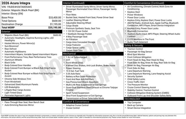 New 2026 Acura Integra image 15