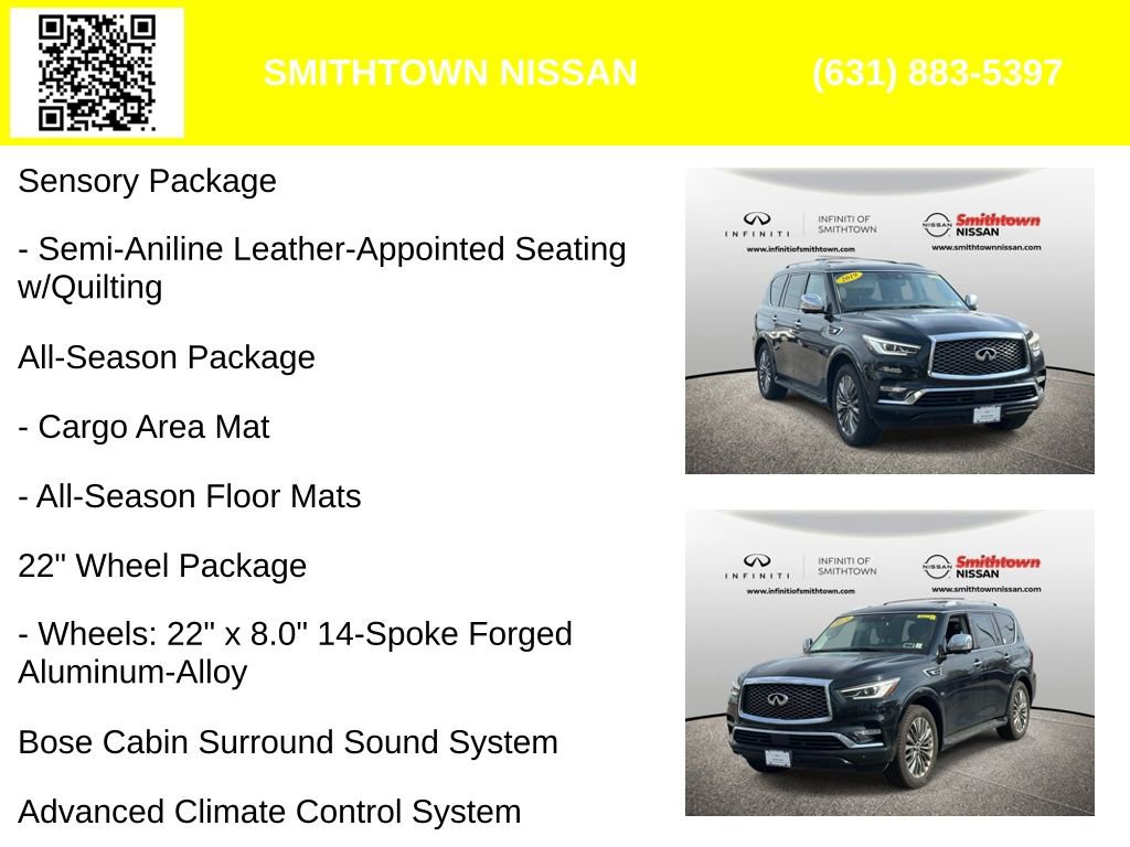 Used 2019 INFINITI QX80 Luxe w/ 22" Wheel Package image 6